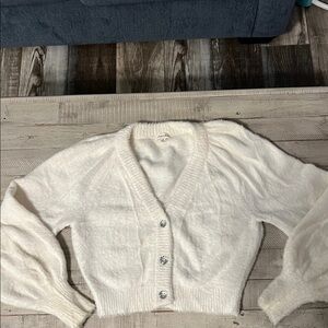 For Love And Lemons White Cardigan